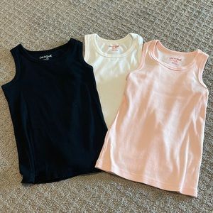 Cat & Jack Little Girls Tank Tops -Set of 3